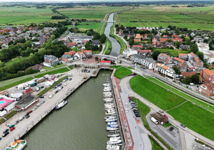 Drohnenaufnahme Bensersiel