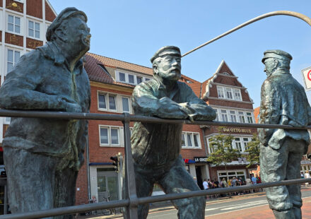Delftsprucker am Ratsdelft der Stadt Emden