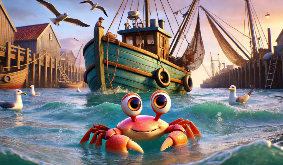 Krabbe Greta Geheimnis des Fischkutters