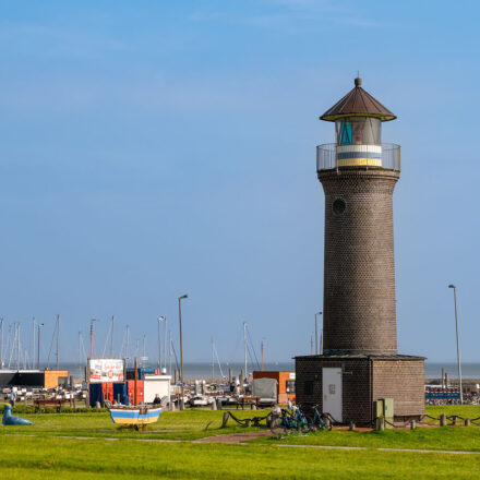 Memmertfeuer Leuchtturm auf der Insel Juist