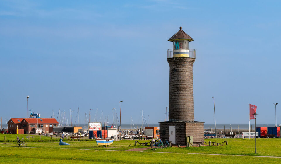 Memmertfeuer Leuchtturm auf der Insel Juist